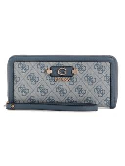 Guess - Lindsey Grey Women Zipper Printed Wallet