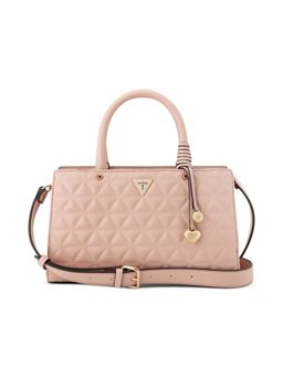 Guess - Katy Pink Women Zipper Quilted Satchel Bag