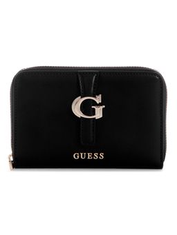 Guess - Carrie Black Women Zipper Solid Medium Wallet