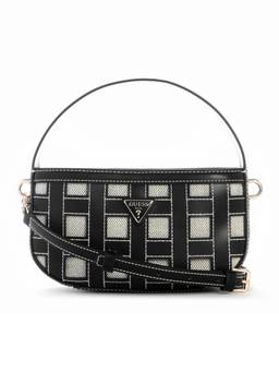 Guess - Frankie Black Women Snap Button Crossbody Bag