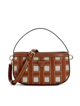 Guess - Frankie Brown Women Snap Button Crossbody Bag