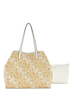 Guess - Kirsten Beige Women Embroidered Shoulder Bag with Handbag
