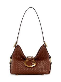 Guess - Camden Brown Women Zipper Textured Hobo Bag