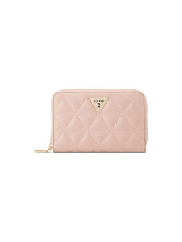 Guess - Katy Pink Women Zipper Quilted Medium Wallet