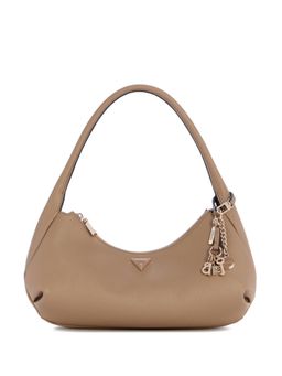 Guess - Gilda Beige Women Zipper Textured Hobo Bag
