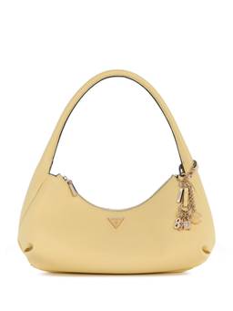 Guess - Gilda Yellow Women Zipper Textured Hobo Bag