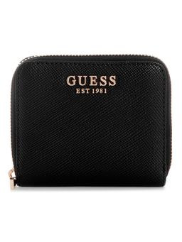 Guess - Gilda Black Women Zipper Textured Bifold Wallet