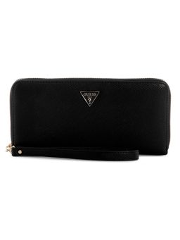 Guess - Gilda Black Women Zipper Textured Wristlet Wallet