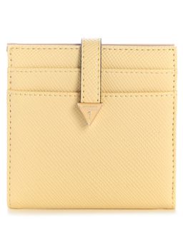 Guess - Gilda Yellow Women Textured Bifold Wallet