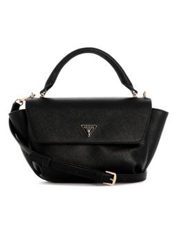 Guess - Gilda Snap Button Textured Satchel Bag with Detachable Strap