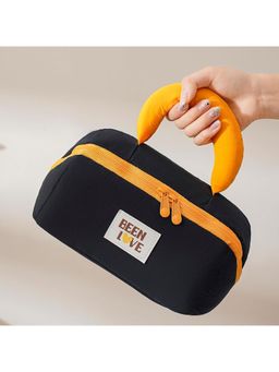 House of Quirk - Travel Makeup Bag Toiletry Pouch for Women - Black