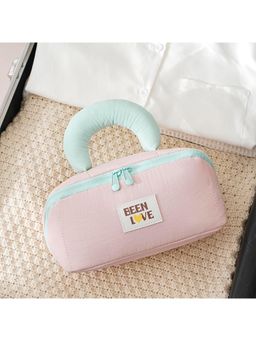 House of Quirk - Travel Makeup Bag Toiletry Pouch for Women - Pink