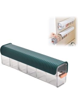 House of Quirk - Dark Green Underwear Organizer Divider Wall Mount 6 Cell Drawer Storage Boxes