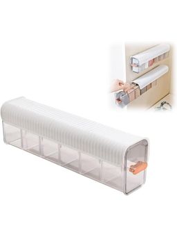House of Quirk - White Underwear Organizer Divider Wall Mount 6 Cell Drawer Storage Boxes