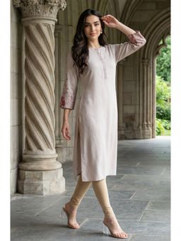 W - Pink Printed Kurta