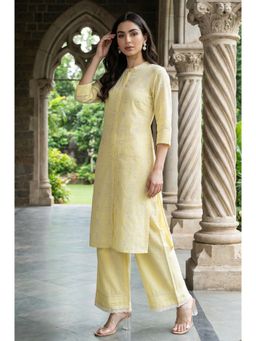 W - Moss Green Printed Button Don Kurta