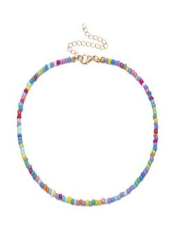 AQUASTREET - Bohemian Style Multicolor Beads Beaded Choker Necklace