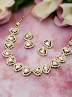 Aatmana - Gold-Plated Kundan-Studded Jewellery Set