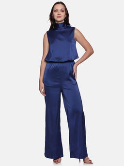 IS.U - Navy Blue Halter Neck Jumpsuit