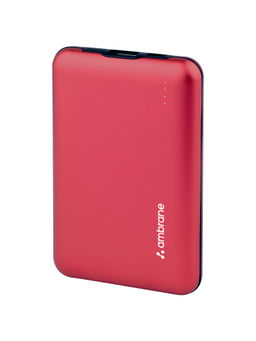 Ambrane - Red 10000 mAh Power Bank (Fast Charging, 22.5 W)