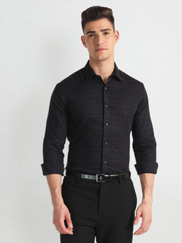 Arrow Newyork - Black Manhattan Slim Pure Cotton Formal Shirt