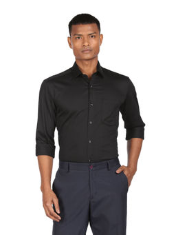 Arrow - Men Black Manhattan Slim Fit Formal Shirt
