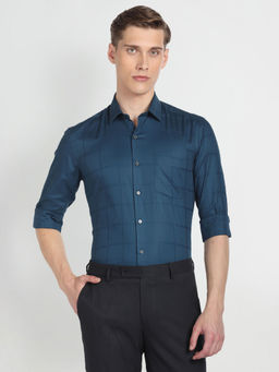 Arrow - Blue Manhattan Slim Fit Cotton Formal Shirt