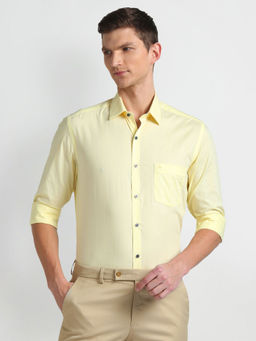 Arrow - Yellow Manhattan Slim Fit Cotton Formal Shirt