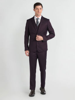 Arrow - Wine Tailored Regular Fit Suit (Set of 3)