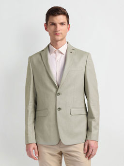 Arrow - Green Dobby Tailored Fit Blazer