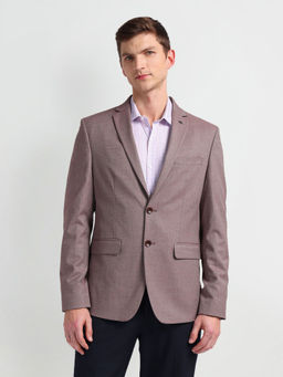 Arrow - Purple Dobby Tailored Fit Blazer