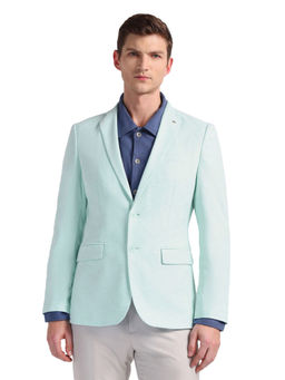 Arrow - Blue Slim Fit Solid Formal Blazer