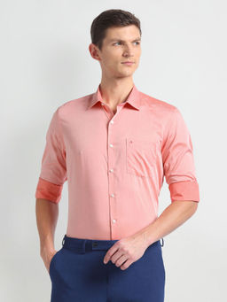 Arrow - Pink Auto Press Cotton Formal Shirt