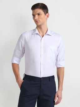 Arrow - Purple Graph Check Dobby Formal Shirt