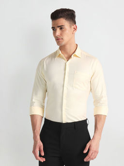 Arrow - Yellow Liberty Classic Fit Dobby Formal Shirt