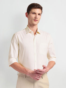 Arrow - Men Beige Twill Formal Shirt