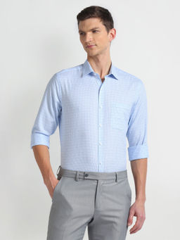 Arrow - Blue Liberty Classic Fit Check Formal Shirt