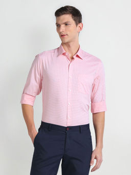 Arrow - Pink Liberty Classic Fit Twill Formal Shirt