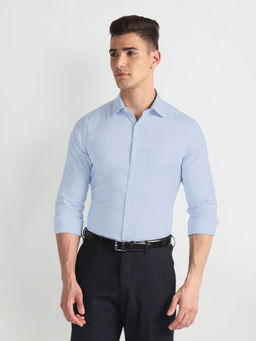 Arrow - Blue Pure Cotton Dobby Formal Shirt