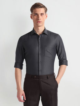 Arrow - Black Dobby Cotton Formal Shirt