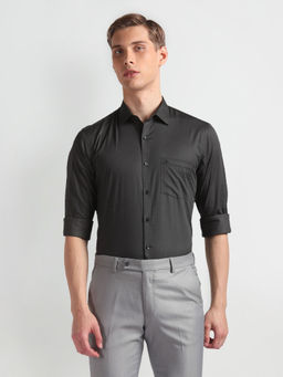 Arrow - Grey Printed Cotton Formal Shirt