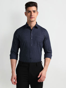 Arrow - Blue Classic Regular Fit Cotton Formal Shirt