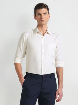 Arrow - Yellow Graph Check Dobby Formal Shirt