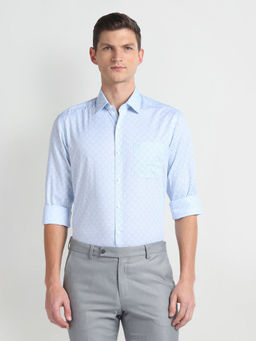 Arrow - Blue Manhattan Slim Fit Dobby Formal Shirt