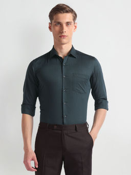 Arrow - Grey Manhattan Slim Fit Dobby Formal Shirt