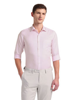 Arrow - Pink Vertical Stripe Auto Press Formal Shirt