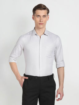 Arrow - Grey Manhattan Slim Fit Dobby Formal Shirt