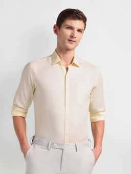 Arrow - Yellow Manhattan Slim Fit Dobby Formal Shirt