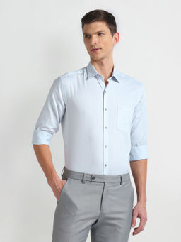 Arrow - Blue Manhattan Slim Pure Cotton Formal Shirt