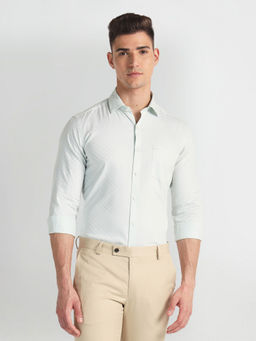 Arrow - Green Manhattan Pure Cotton Formal Shirt